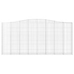 Paniers à gabions arqués 4 pcs 400x30x180/200 cm Fer galvanisé – Image 2