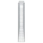 Paniers à gabions arqués 4 pcs 400x30x180/200 cm Fer galvanisé – Image 3