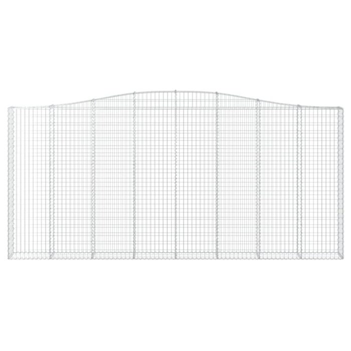 Paniers à gabions arqués 5 pcs 400x30x180/200 cm Fer galvanisé – Image 2