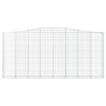 Paniers à gabions arqués 7 pcs 400x30x180/200 cm Fer galvanisé – Image 2