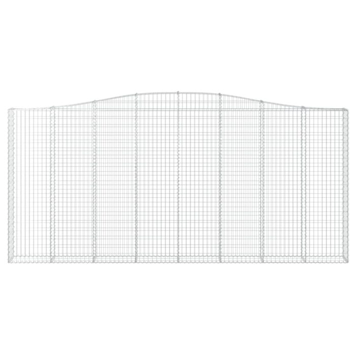 Paniers à gabions arqués 7 pcs 400x30x180/200 cm Fer galvanisé – Image 2
