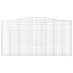 Paniers à gabions arqués 3 pcs 400x30x200/220 cm Fer galvanisé – Image 2