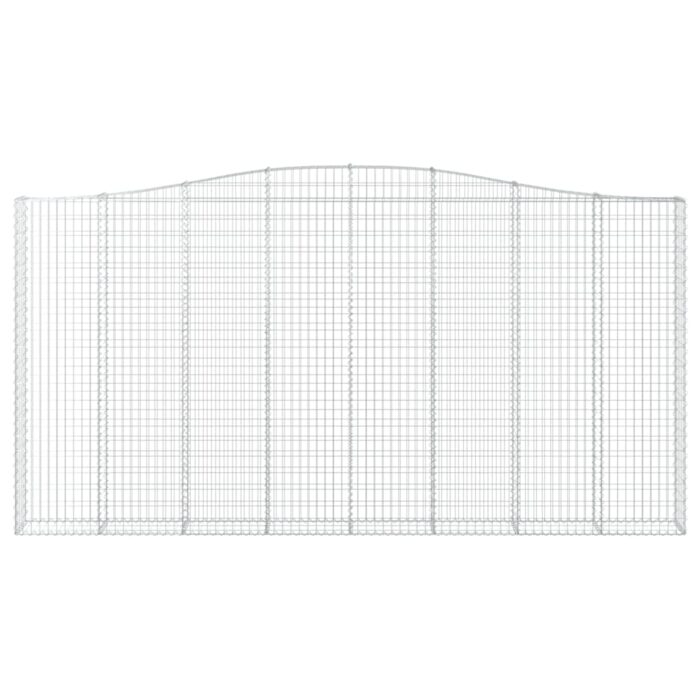 Paniers à gabions arqués 3 pcs 400x30x200/220 cm Fer galvanisé – Image 2