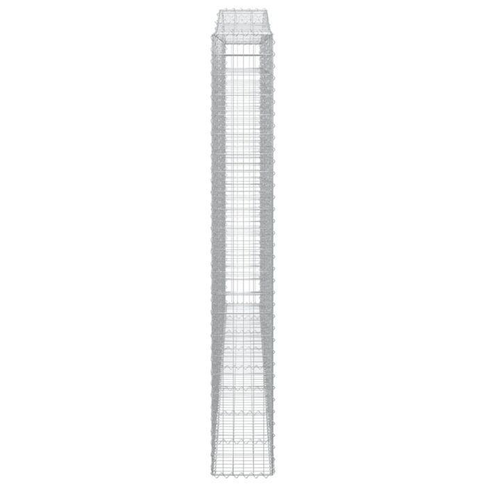 Paniers à gabions arqués 3 pcs 400x30x220/240 cm Fer galvanisé – Image 3