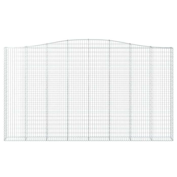 Paniers à gabions arqués 4 pcs 400x30x220/240 cm Fer galvanisé – Image 2