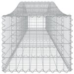 Paniers à gabions arqués 2 pcs 400x50x40/60 cm Fer galvanisé – Image 3