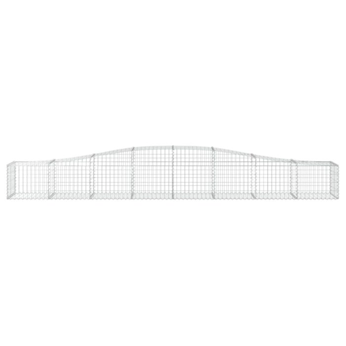 Paniers à gabions arqués 3 pcs 400x50x40/60 cm Fer galvanisé – Image 2