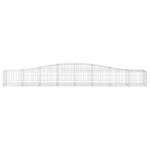 Paniers à gabions arqués 4 pcs 400x50x40/60 cm Fer galvanisé – Image 2
