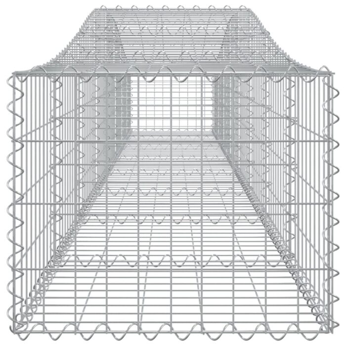 Paniers à gabions arqués 4 pcs 400x50x40/60 cm Fer galvanisé – Image 3