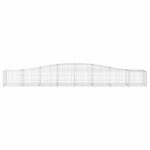 Paniers à gabions arqués 8 pcs 400x50x40/60 cm Fer galvanisé – Image 2