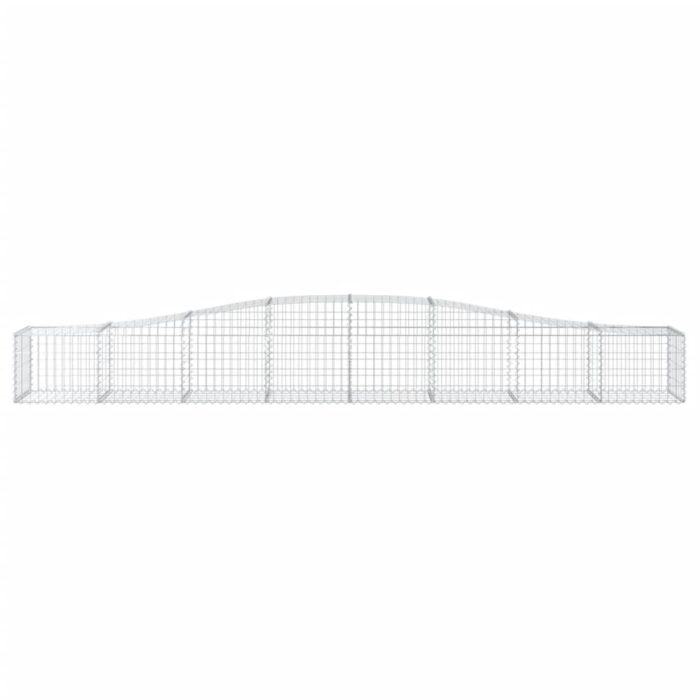 Paniers à gabions arqués 8 pcs 400x50x40/60 cm Fer galvanisé – Image 2