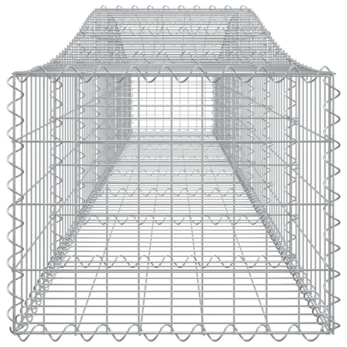 Paniers à gabions arqués 8 pcs 400x50x40/60 cm Fer galvanisé – Image 3