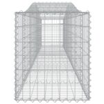 Paniers à gabions arqués 2 pcs 400x50x60/80 cm Fer galvanisé – Image 3