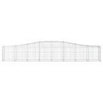 Paniers à gabions arqués 3 pcs 400x50x60/80 cm Fer galvanisé – Image 2