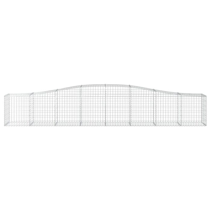 Paniers à gabions arqués 6 pcs 400x50x60/80 cm Fer galvanisé – Image 2
