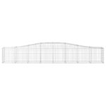 Paniers à gabions arqués 7 pcs 400x50x60/80 cm Fer galvanisé – Image 2