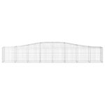 Paniers à gabions arqués 25 pcs 400x50x60/80 cm Fer galvanisé – Image 2