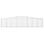 Paniers à gabions arqués 2 pcs 400x50x80/100 cm Fer galvanisé – Image 2