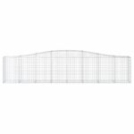 Paniers à gabions arqués 4 pcs 400x50x80/100 cm Fer galvanisé – Image 2