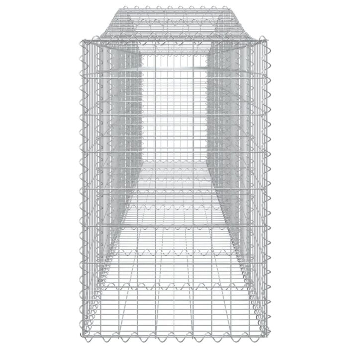 Paniers à gabions arqués 6 pcs 400x50x80/100 cm Fer galvanisé – Image 3