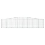 Paniers à gabions arqués 7 pcs 400x50x80/100 cm Fer galvanisé – Image 2