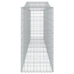 Paniers à gabions arqués 2 pcs 400x50x100/120 cm Fer galvanisé – Image 3