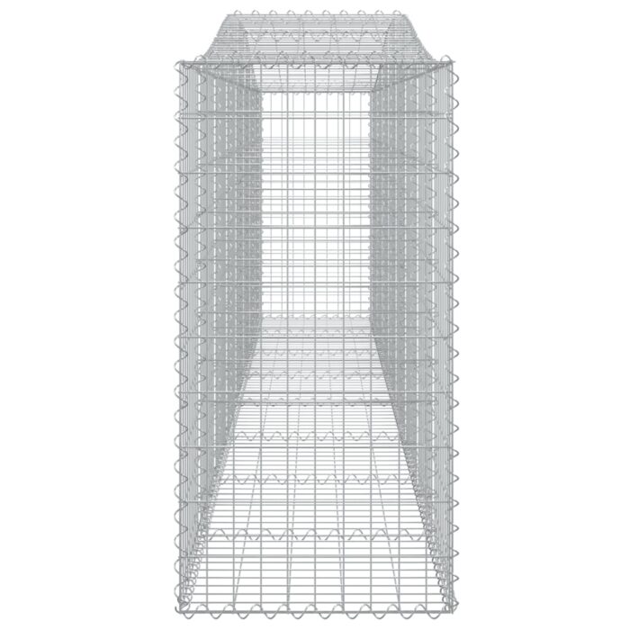 Paniers à gabions arqués 2 pcs 400x50x100/120 cm Fer galvanisé – Image 3