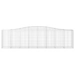 Paniers à gabions arqués 6 pcs 400x50x100/120 cm Fer galvanisé – Image 2
