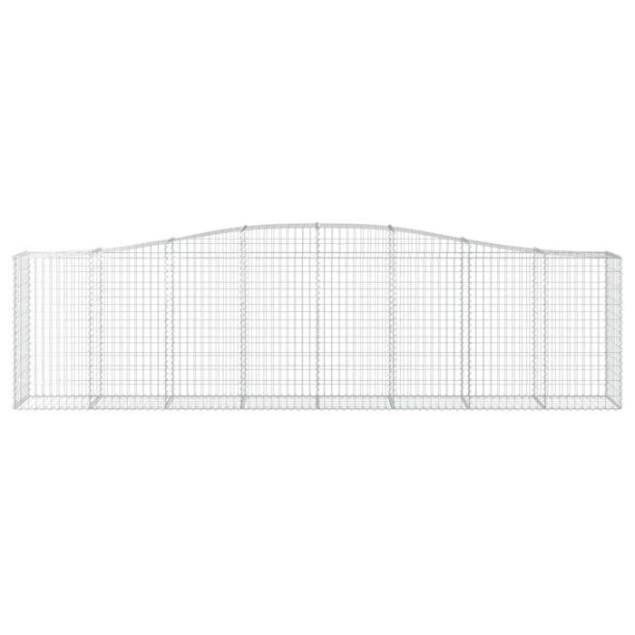 Paniers à gabions arqués 6 pcs 400x50x100/120 cm Fer galvanisé – Image 2