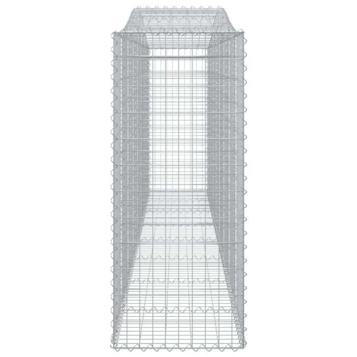 Paniers à gabions arqués 2 pcs 400x50x120/140 cm Fer galvanisé – Image 3