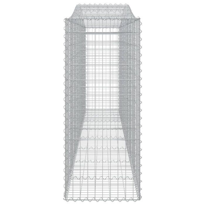 Paniers à gabions arqués 5 pcs 400x50x120/140 cm Fer galvanisé – Image 3