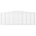 Paniers à gabions arqués 2 pcs 400x50x140/160 cm Fer galvanisé – Image 2