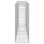 Paniers à gabions arqués 2 pcs 400x50x140/160 cm Fer galvanisé – Image 3