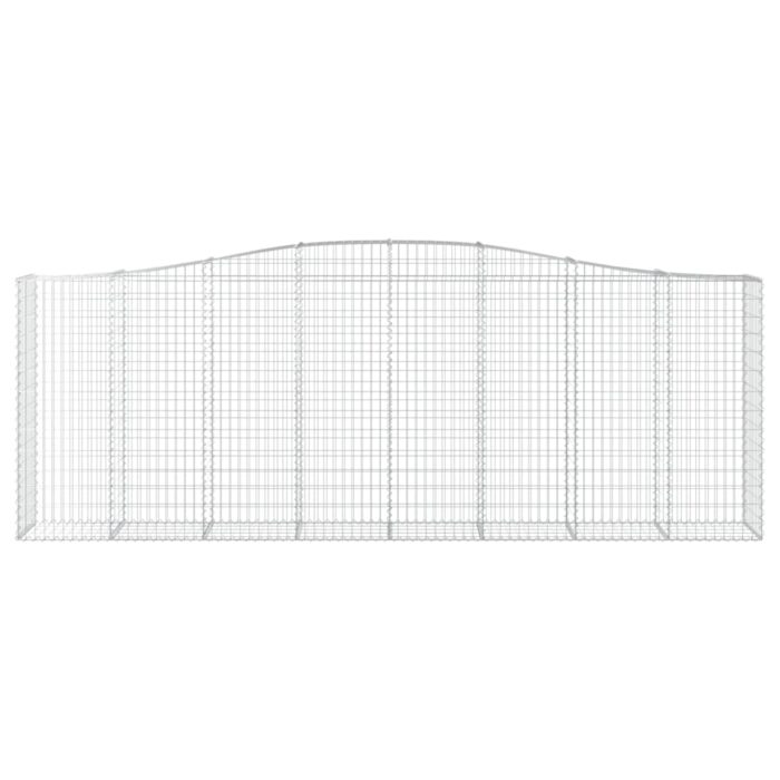 Paniers à gabions arqués 3 pcs 400x50x140/160 cm Fer galvanisé – Image 2