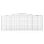Paniers à gabions arqués 8 pcs 400x50x140/160 cm Fer galvanisé – Image 2