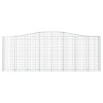 Paniers à gabions arqués 15 pcs 400x50x140/160 cm Fer galvanisé – Image 2