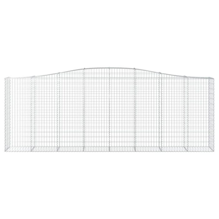 Paniers à gabions arqués 15 pcs 400x50x140/160 cm Fer galvanisé – Image 2