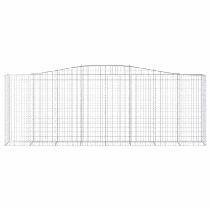 Paniers à gabions arqués 25 pcs 400x50x140/160 cm Fer galvanisé – Image 2