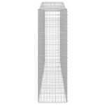 Paniers à gabions arqués 3 pcs 400x50x160/180 cm fer galvanisé – Image 3