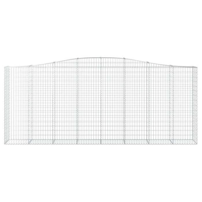 Paniers à gabions arqués 4 pcs 400x50x160/180 cm fer galvanisé – Image 2