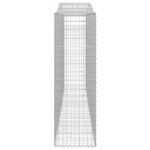 Paniers à gabions arqués 4 pcs 400x50x160/180 cm fer galvanisé – Image 3