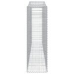 Paniers à gabions arqués 6 pcs 400x50x160/180 cm fer galvanisé – Image 3