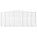 Paniers à gabions arqués 8 pcs 400x50x160/180 cm fer galvanisé – Image 2