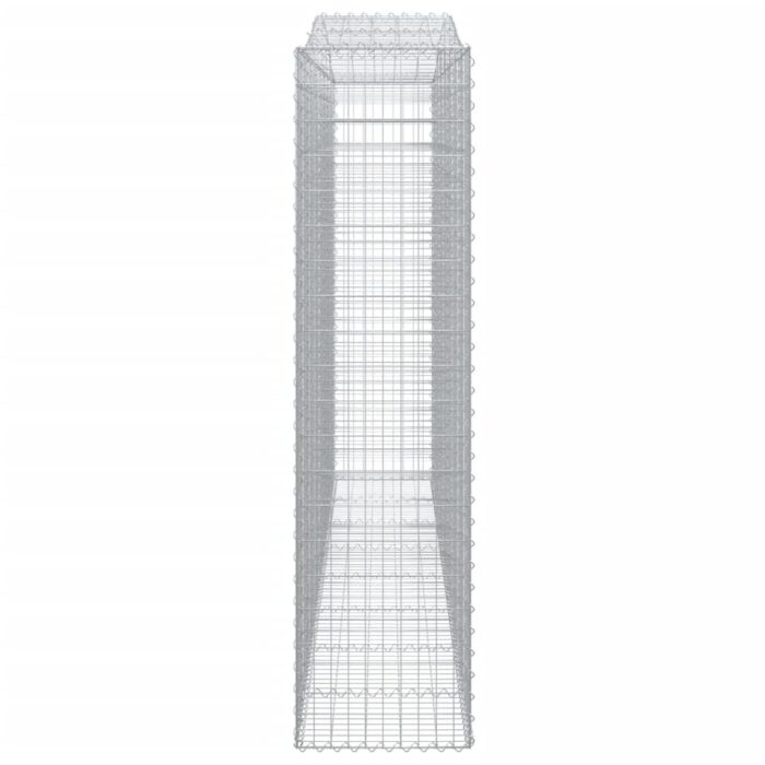 Paniers à gabions arqués 3 pcs 400x50x200/220 cm Fer galvanisé – Image 3