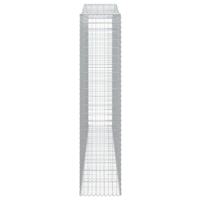 Paniers à gabions arqués 4 pcs 400x50x220/240 cm Fer galvanisé – Image 3