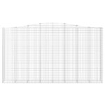 Paniers à gabions arqués 5 pcs 400x50x220/240 cm Fer galvanisé – Image 2