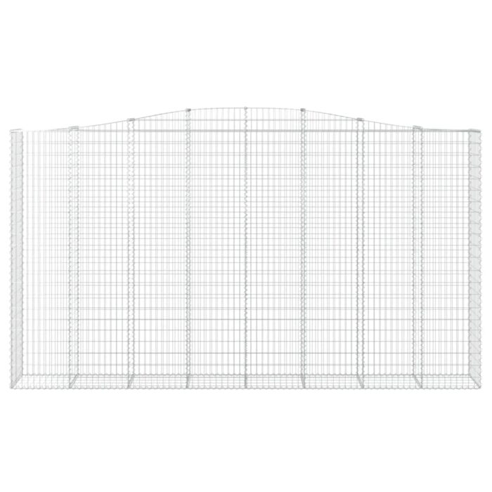 Paniers à gabions arqués 5 pcs 400x50x220/240 cm Fer galvanisé – Image 2