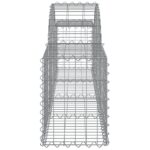 Paniers à gabions arqués 3 pcs 200x30x40/60 cm Fer galvanisé – Image 3