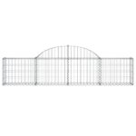 Paniers à gabions arqués 5 pcs 200x30x40/60 cm Fer galvanisé – Image 2