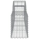 Paniers à gabions arqués 5 pcs 200x30x40/60 cm Fer galvanisé – Image 3